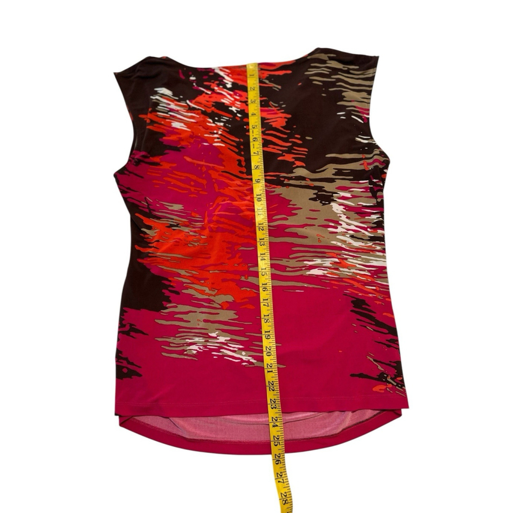 Chaus New York Sleeveless Cowl Pleats Career Shell Top Blouse Womens XL - Picture 8 of 12